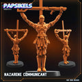 Nazareene Communicant  by Papsikels Miniature, 87mm Miniature, 28/32mm Scale, War Gaming, Proxy for Trench Crusade, Table top gaming