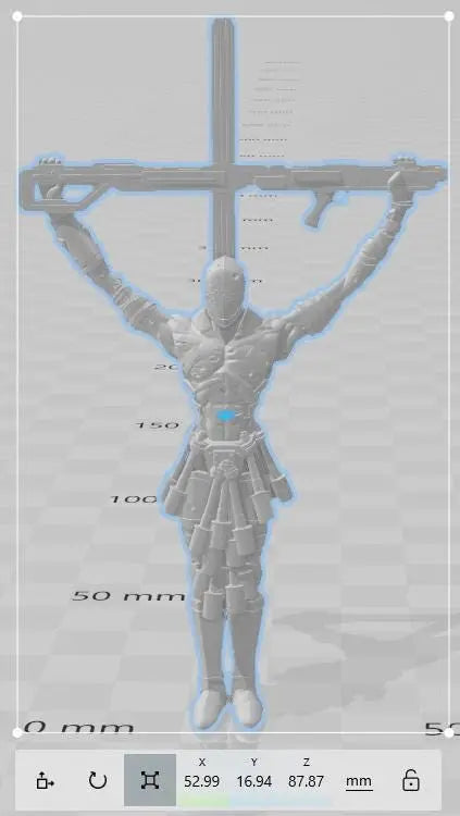 Nazareene Communicant  by Papsikels Miniature, 87mm Miniature, 28/32mm Scale, War Gaming, Proxy for Trench Crusade, Table top gaming