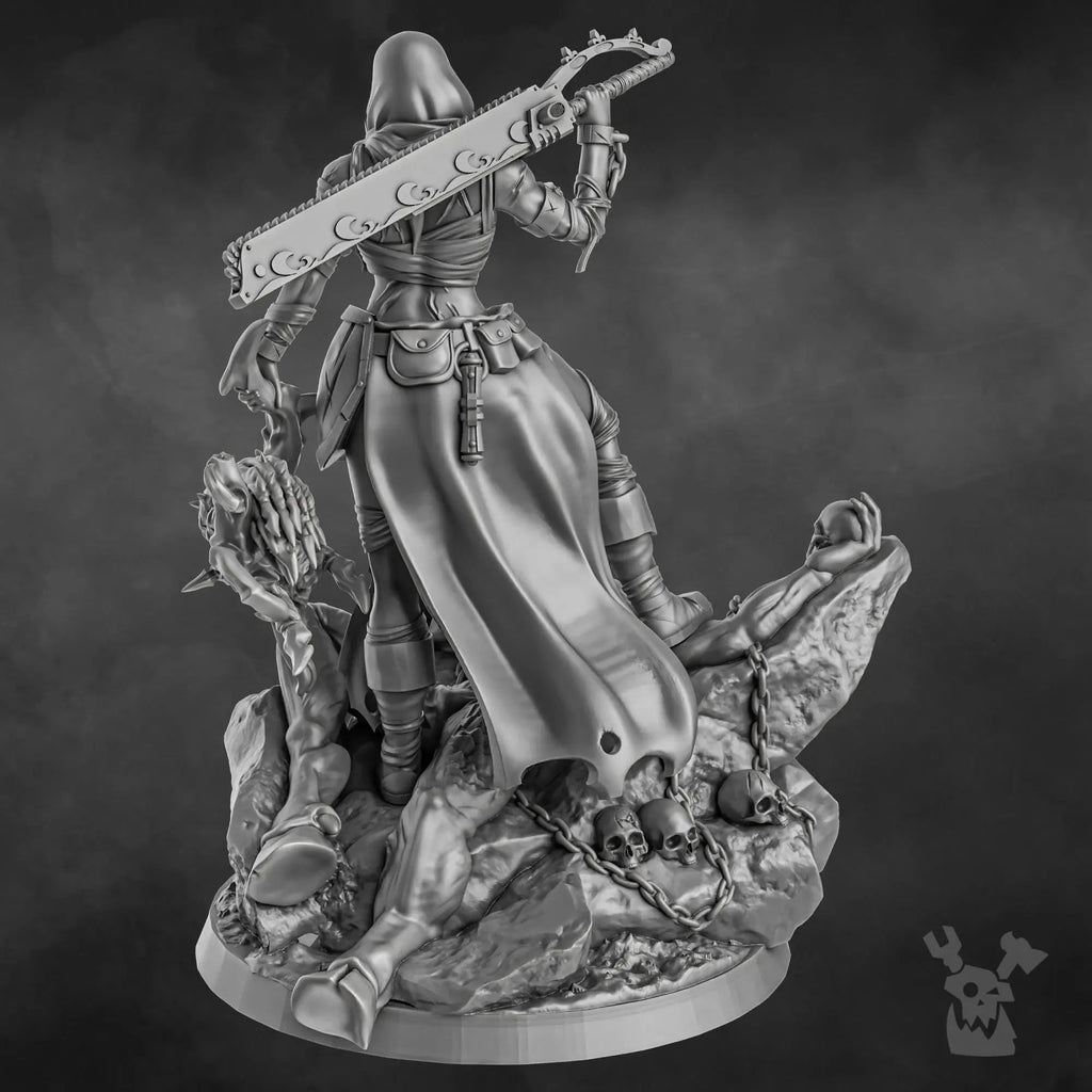 Sister Executioner (34mm and 70mm versions) by DakkaDakka 28/32mm Heroic Scale Miniature