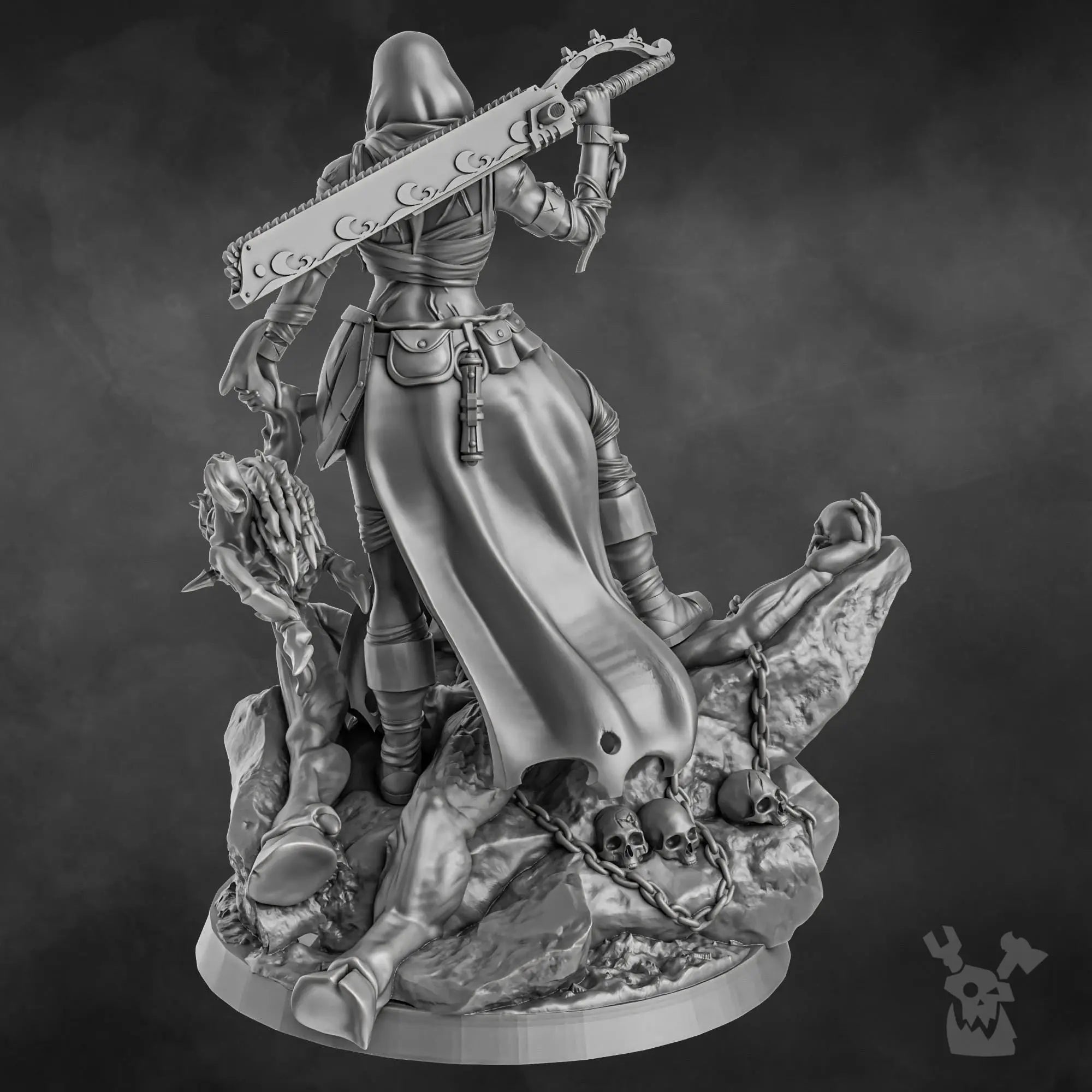 Sister Executioner (34mm and 70mm versions) by DakkaDakka 28/32mm Heroic Scale Miniature