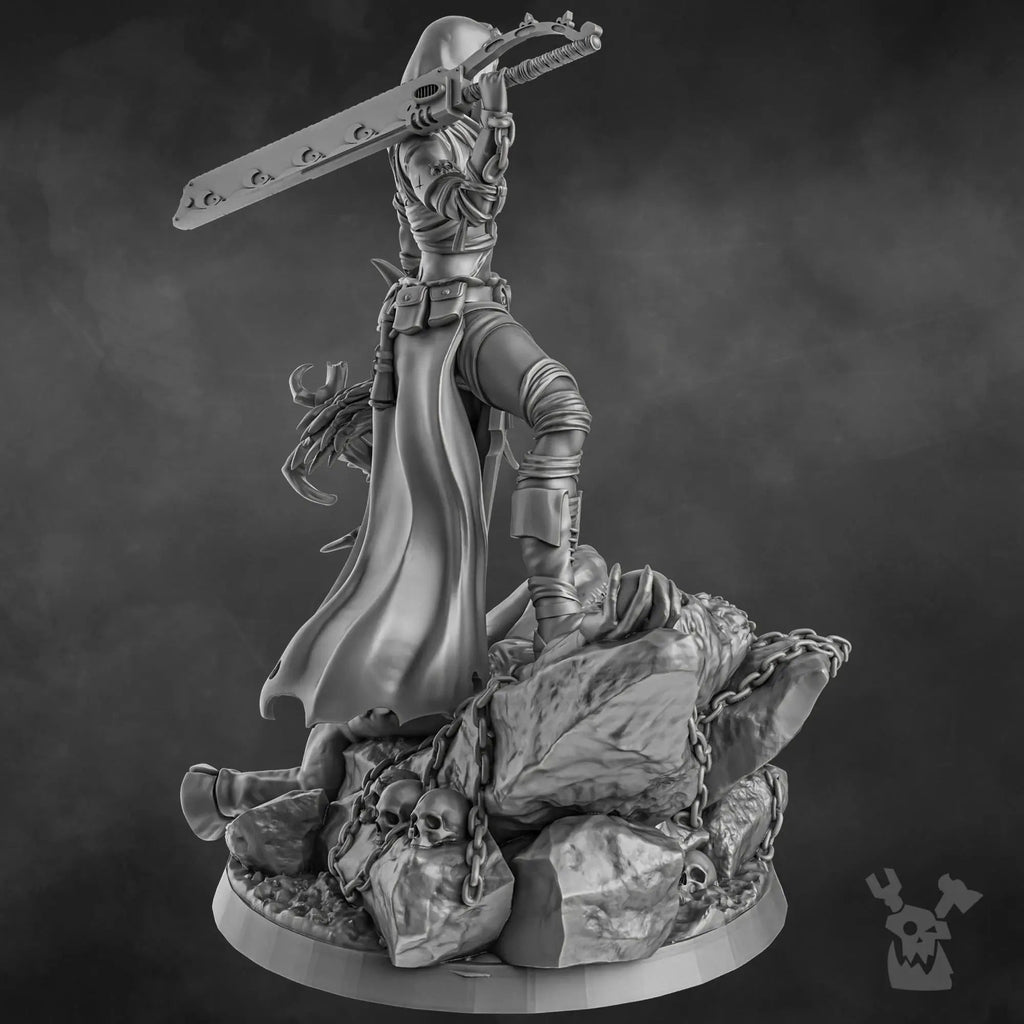 Sister Executioner (34mm and 70mm versions) by DakkaDakka 28/32mm Heroic Scale Miniature