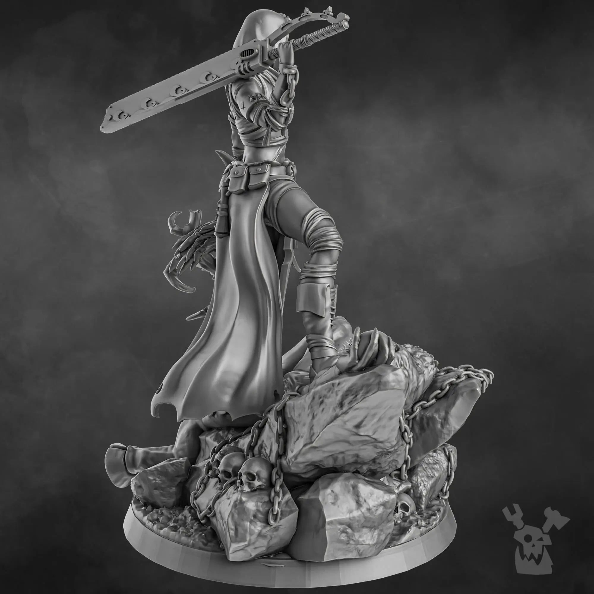 Sister Executioner (34mm and 70mm versions) by DakkaDakka 28/32mm Heroic Scale Miniature