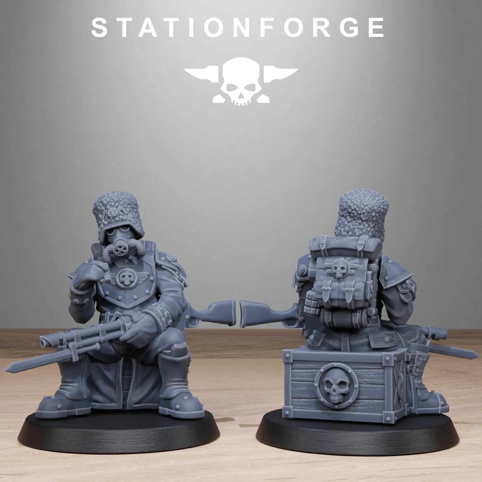 Grim Guard Royals by Station Forge 28/32mm Heroic Scale Miniature, 32mm tall, 10 Units