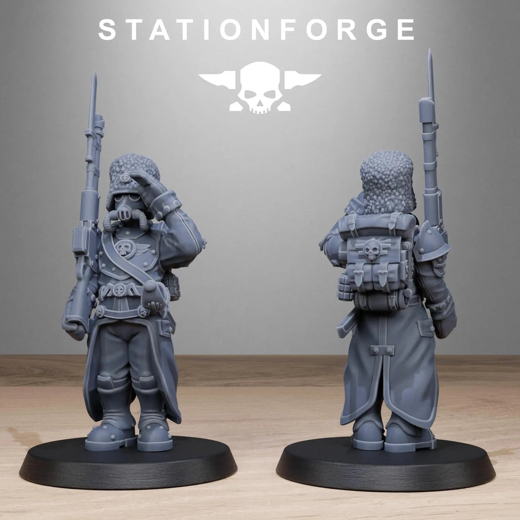 Grim Guard Royals by Station Forge 28/32mm Heroic Scale Miniature, 32mm tall, 10 Units