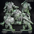 Chaos Plague - Annihilators Unit by Wild Mesh 28/32mm Heroic Scale Miniature, 45mm tall, 10 Units, Proxy, Grimdark, Sci-Fi, OPR