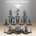 Grim Guard Sister of War by Station Forge – Resin Printed Grimdark Squad (28/32mm)