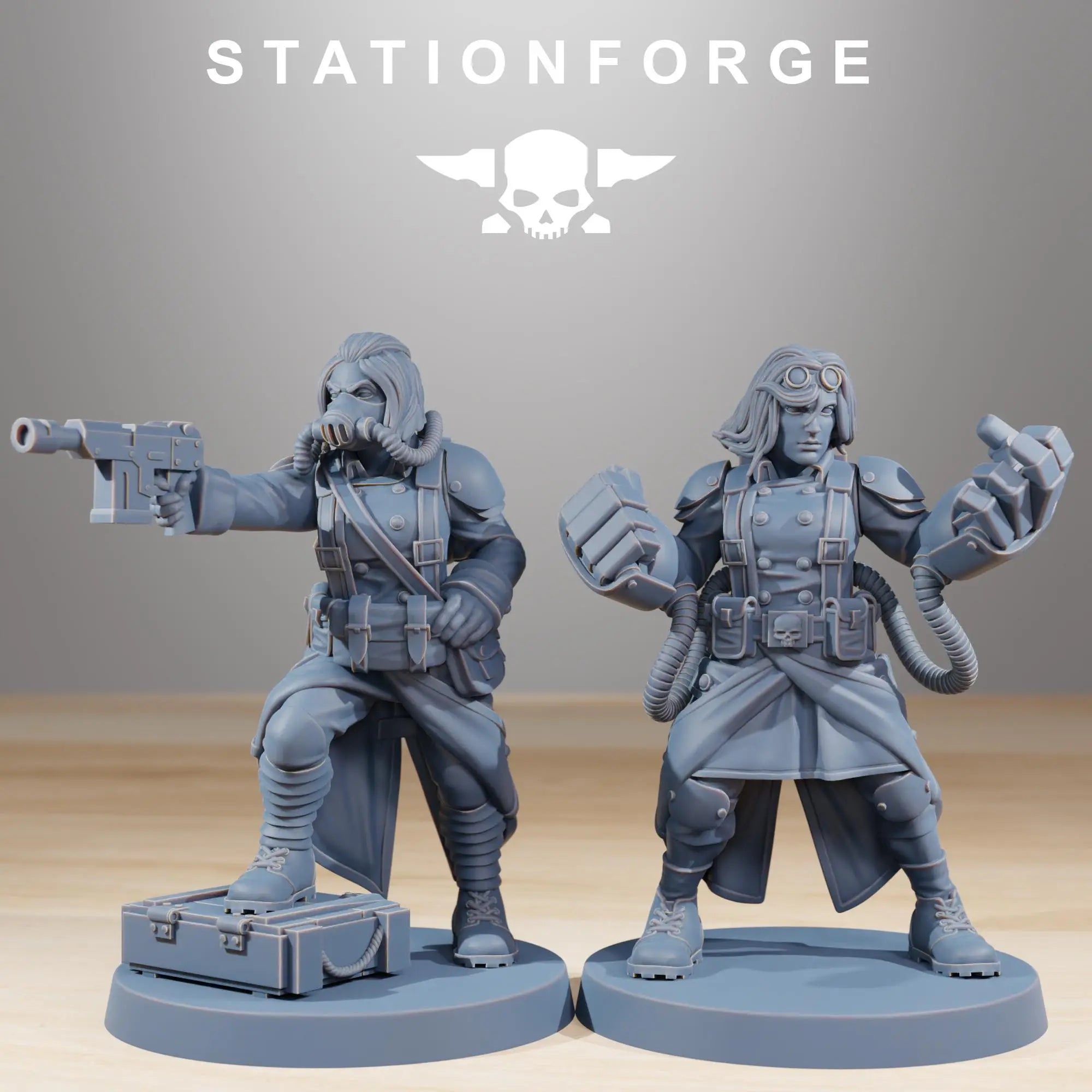 Grim Guard Sister of War by Station Forge – Resin Printed Grimdark Squad (28/32mm)