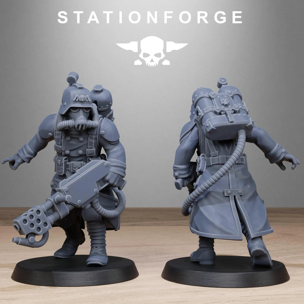 Grimguard Flamers by Station Forge 28/32mm Heroic Scale Miniature, 35mm tall, 10 Units