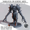 Warlock of Goetic Arts by Diceverse, 28/32mm scale miniature, 64mm Tall, Trench Crusade Proxy