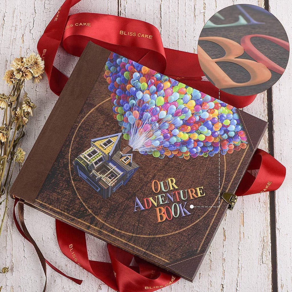 Our Adventure Book: Scrapbook Photo Album, Vintage Travel Theme, Keepsake Diary, Image Memory Journal