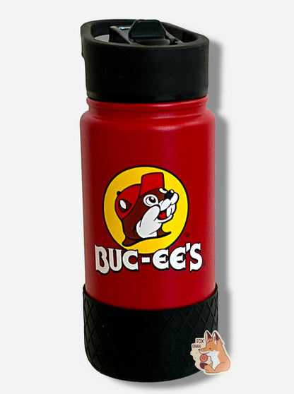 Buc-ee's Yukon Outfitters Red 16oz Water Bottle