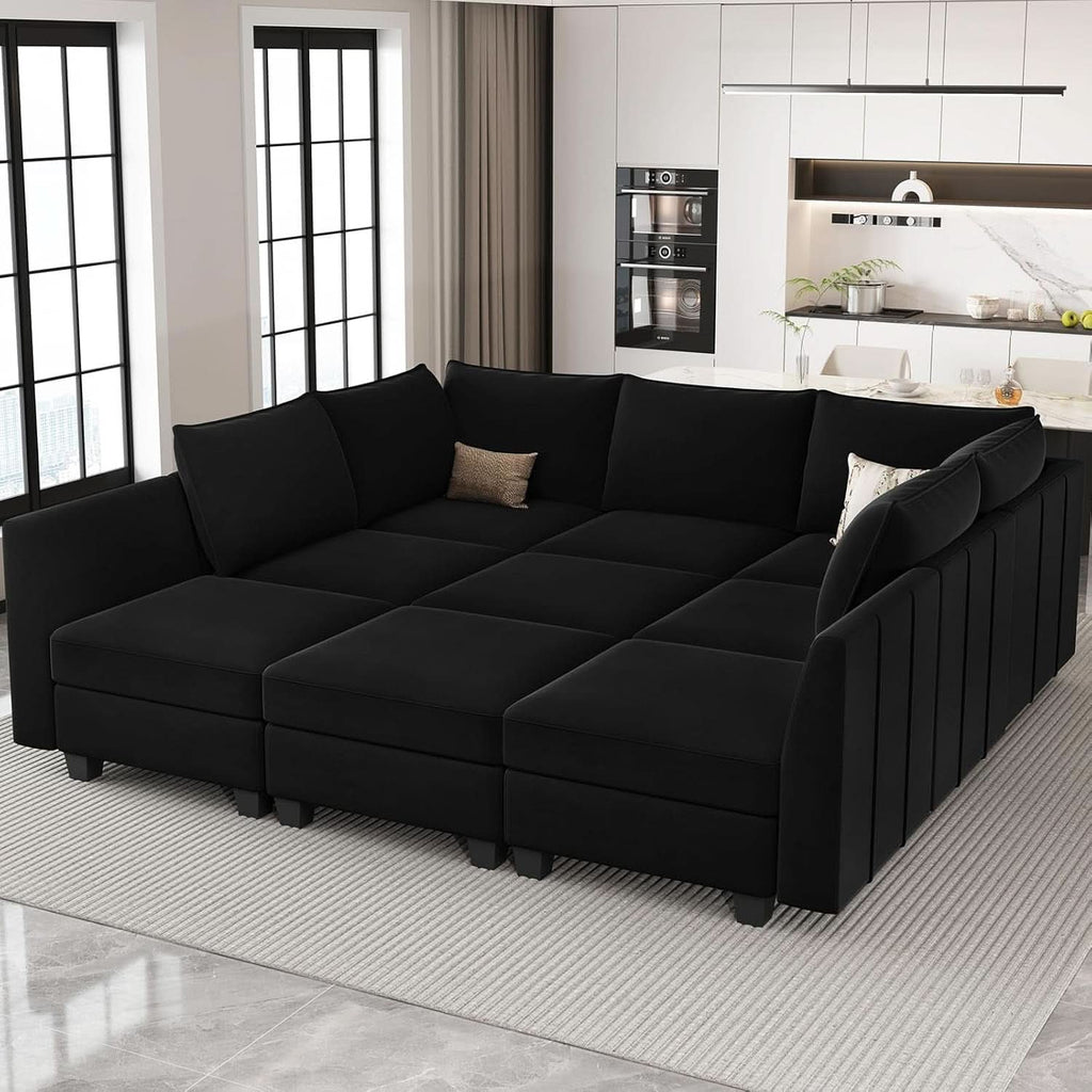 Large Modular Sectional Sofa Bed with Storage Comfort