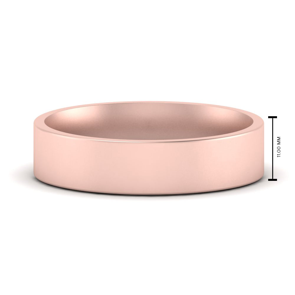 Light Weight Flat 4 mm Mens Wedding Band
