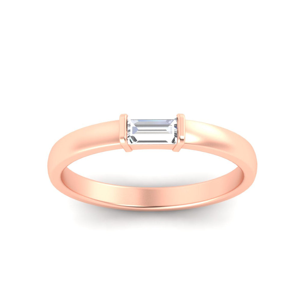 Mens Baguette Diamond Engagement Ring