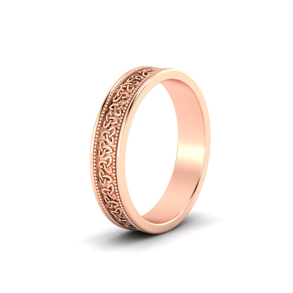 Celtic Mens Gold Band Rings