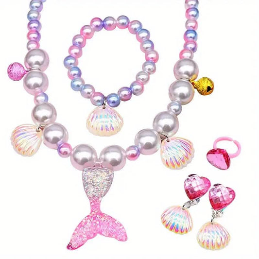 Mermaid-Themed Jewelry Set for Youngsters