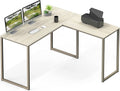 L Shaped Desk 48 X 48 Inches Maple Finish Home Office Desk