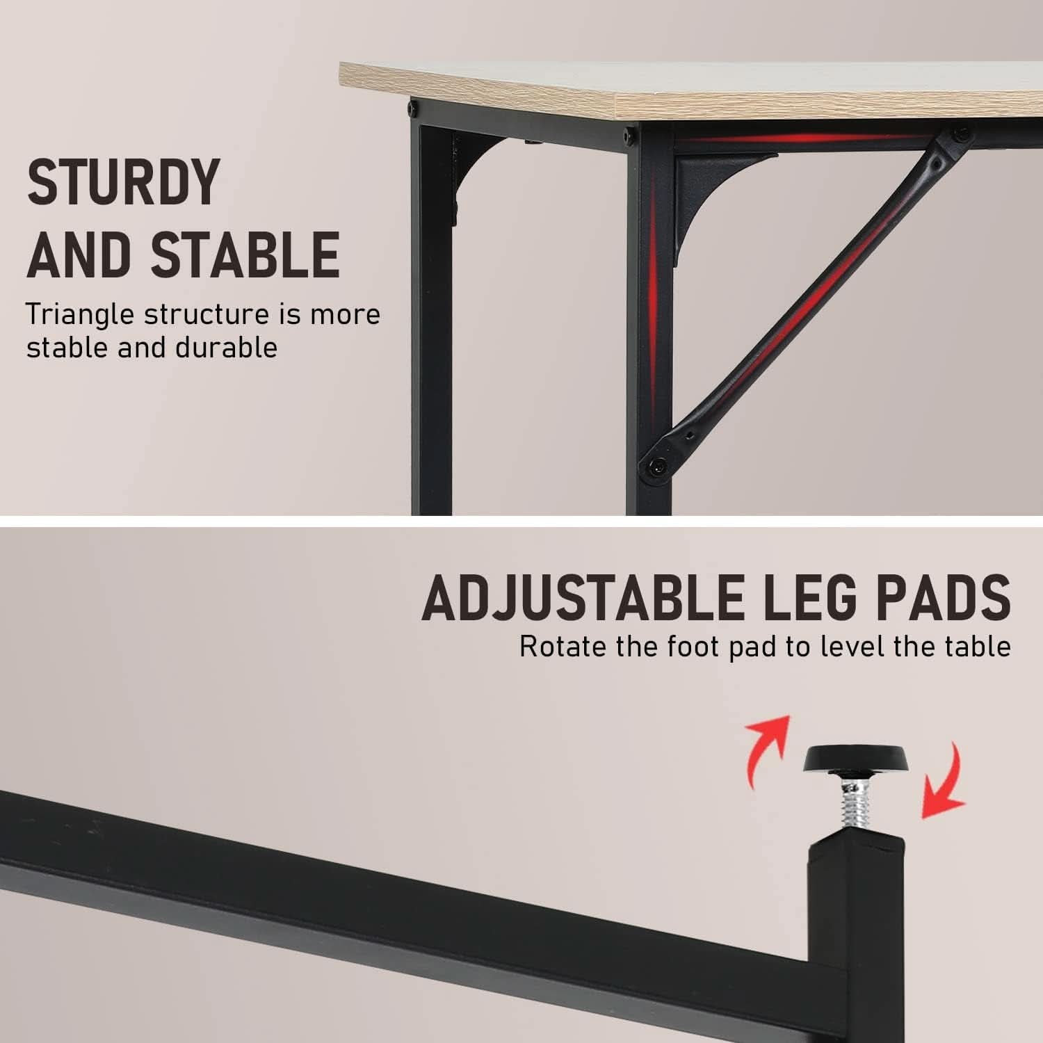 Modern 39 Inch Computer Desk for Home Office Use