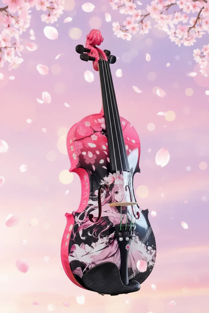 Cherry Blossom Girl Anime Violin Outfit