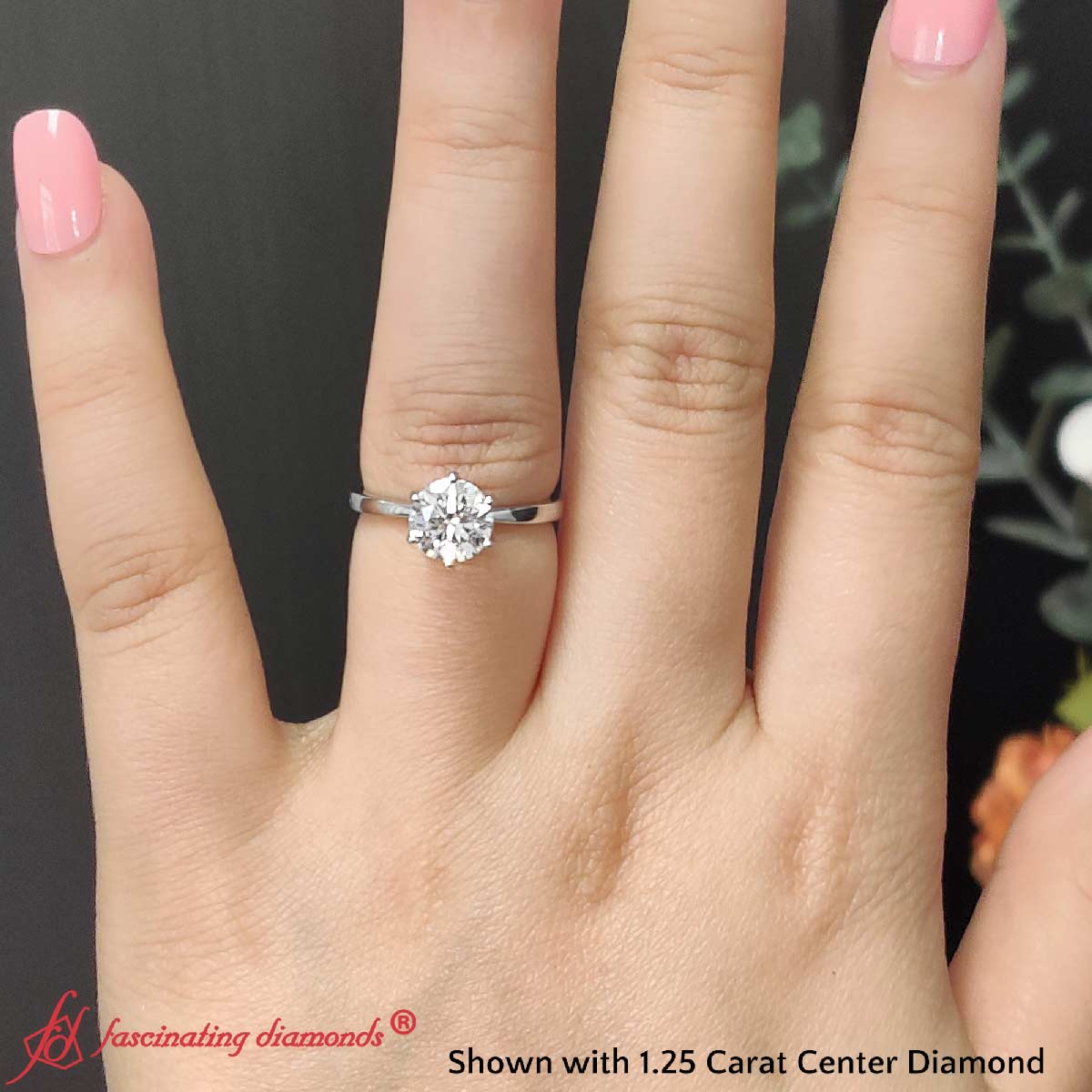 Classic Six Prong Solitaire Ring