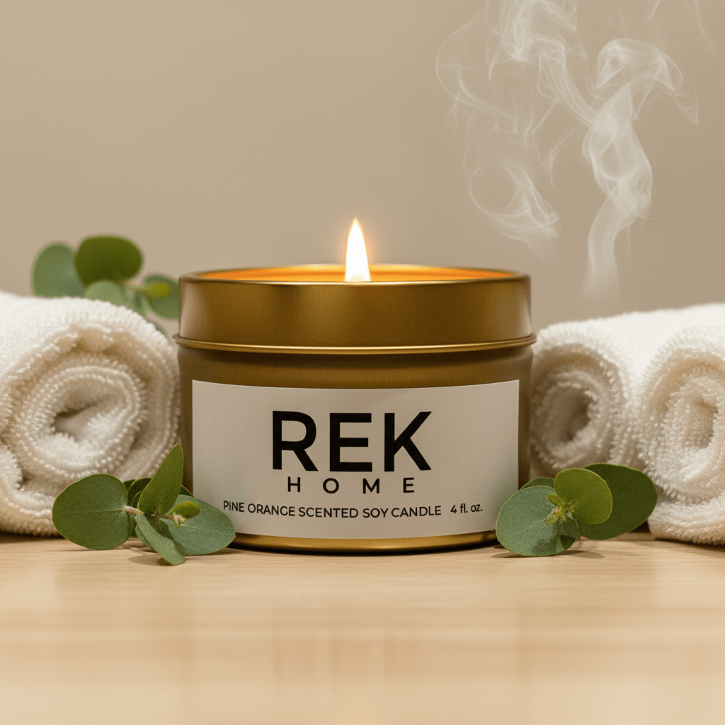 Pine Orange Soy Candle