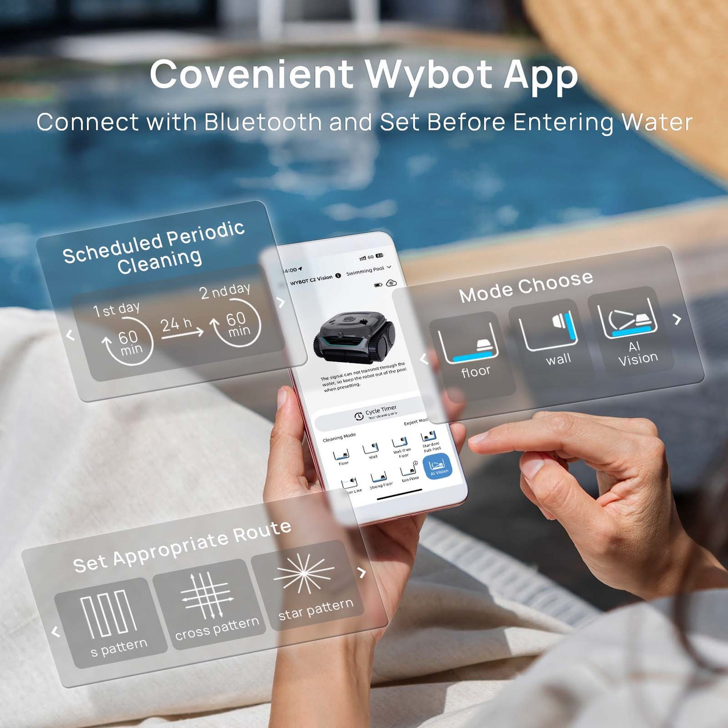 (2026 New) WYBOT C2 Vision Cordless Robotic Pool Cleaner