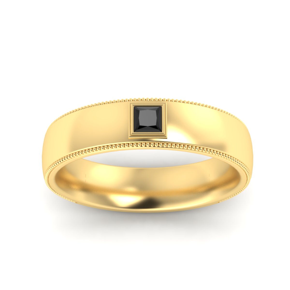 Princess Cut Mens Comfort Fit Promise Ring