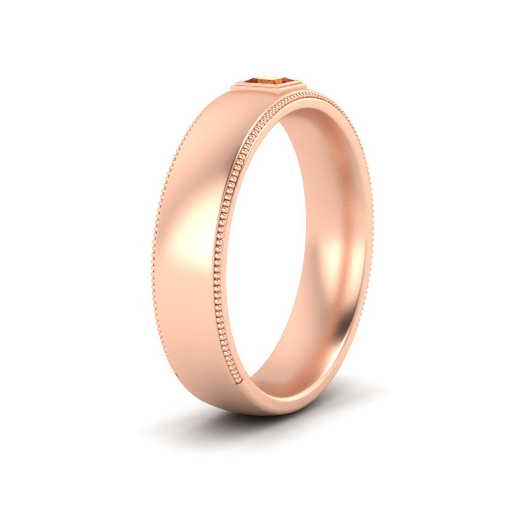Princess Cut Mens Comfort Fit Promise Ring