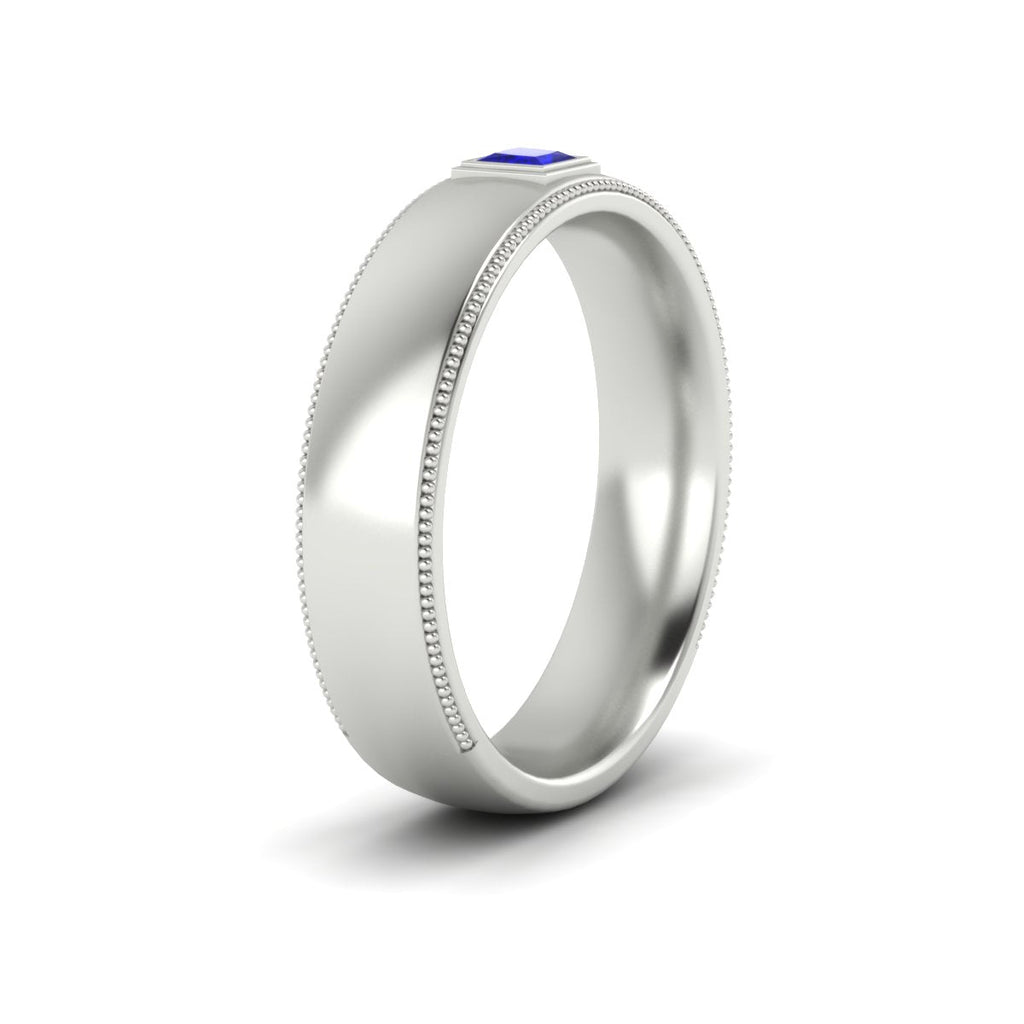 Princess Cut Mens Comfort Fit Promise Ring