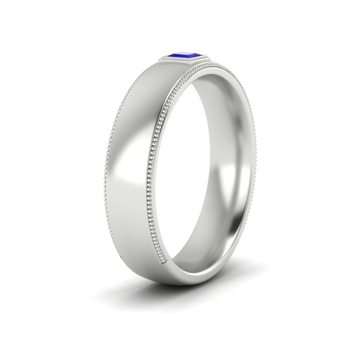 Princess Cut Mens Comfort Fit Promise Ring