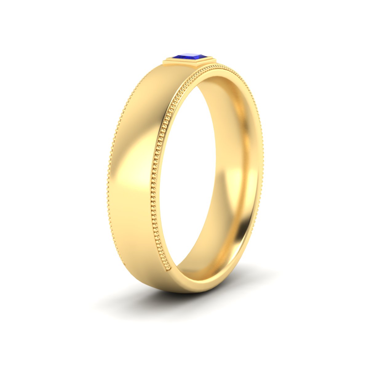 Princess Cut Mens Comfort Fit Promise Ring
