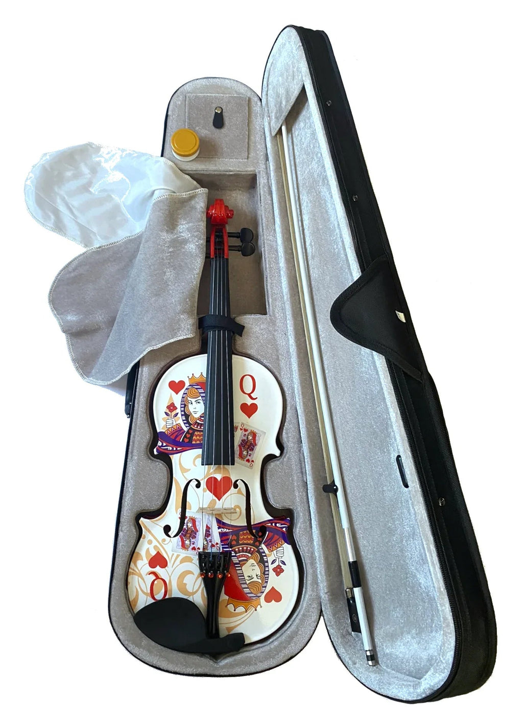 Queen of Hearts White/Red Violin Outfit
