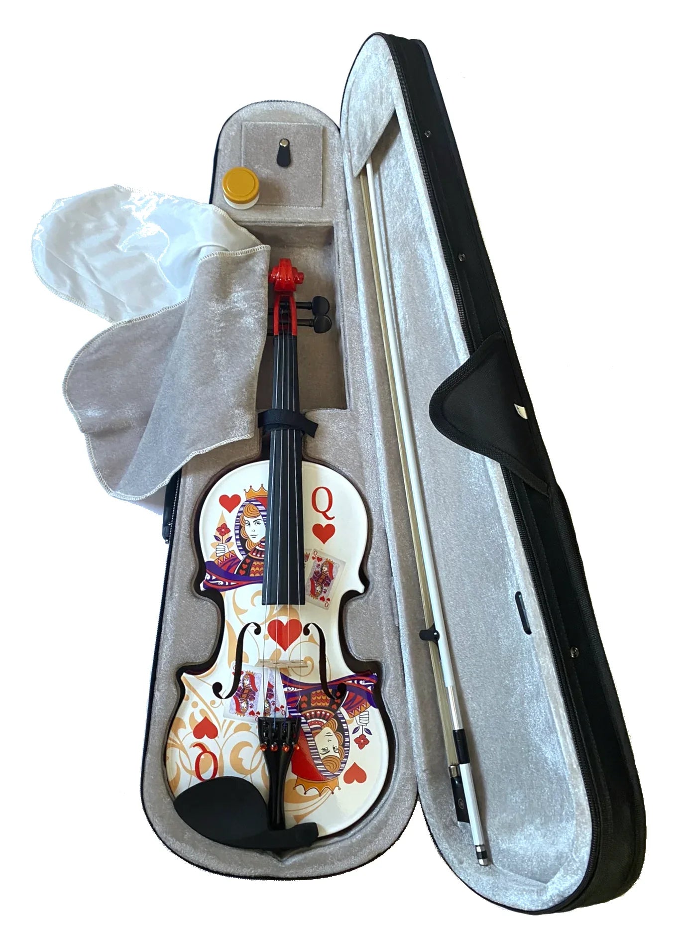 Queen of Hearts White/Red Violin Outfit