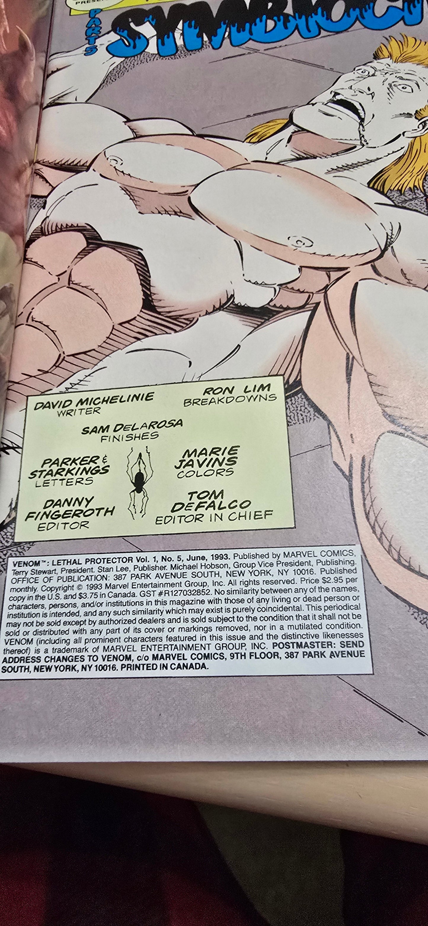 Venom: Lethal Protector #5 (1993) – Marvel Comics