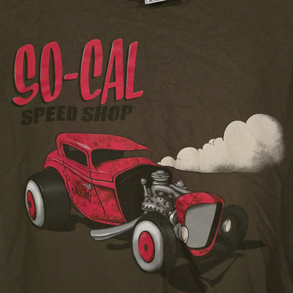 So-Cal Speed Shop Hot Rod Graphic T-Shirt – Olive Green