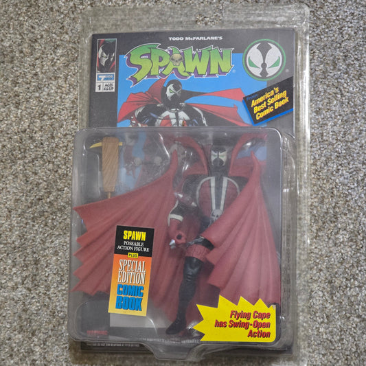 Vintage Spawn Action Figure 1994 McFarlane Toys w Comic Sealed MOC Clear Blister
