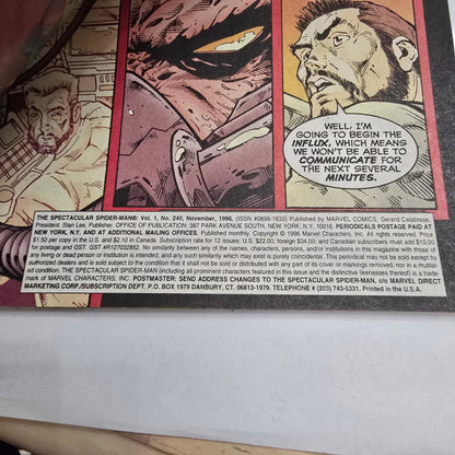 Spectacular Spider-Man #240 (1996) Marvel VF Direct Edition