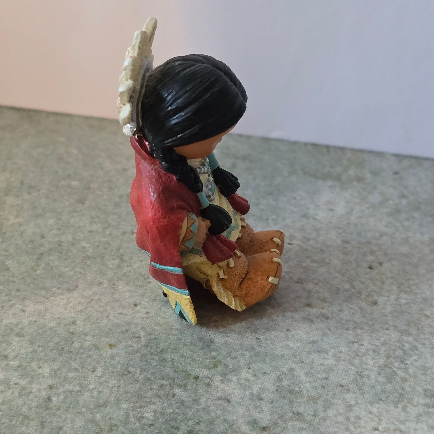 Enesco Friends of the Feather – Kneeling Prayer Girl – late 1990s Figurine