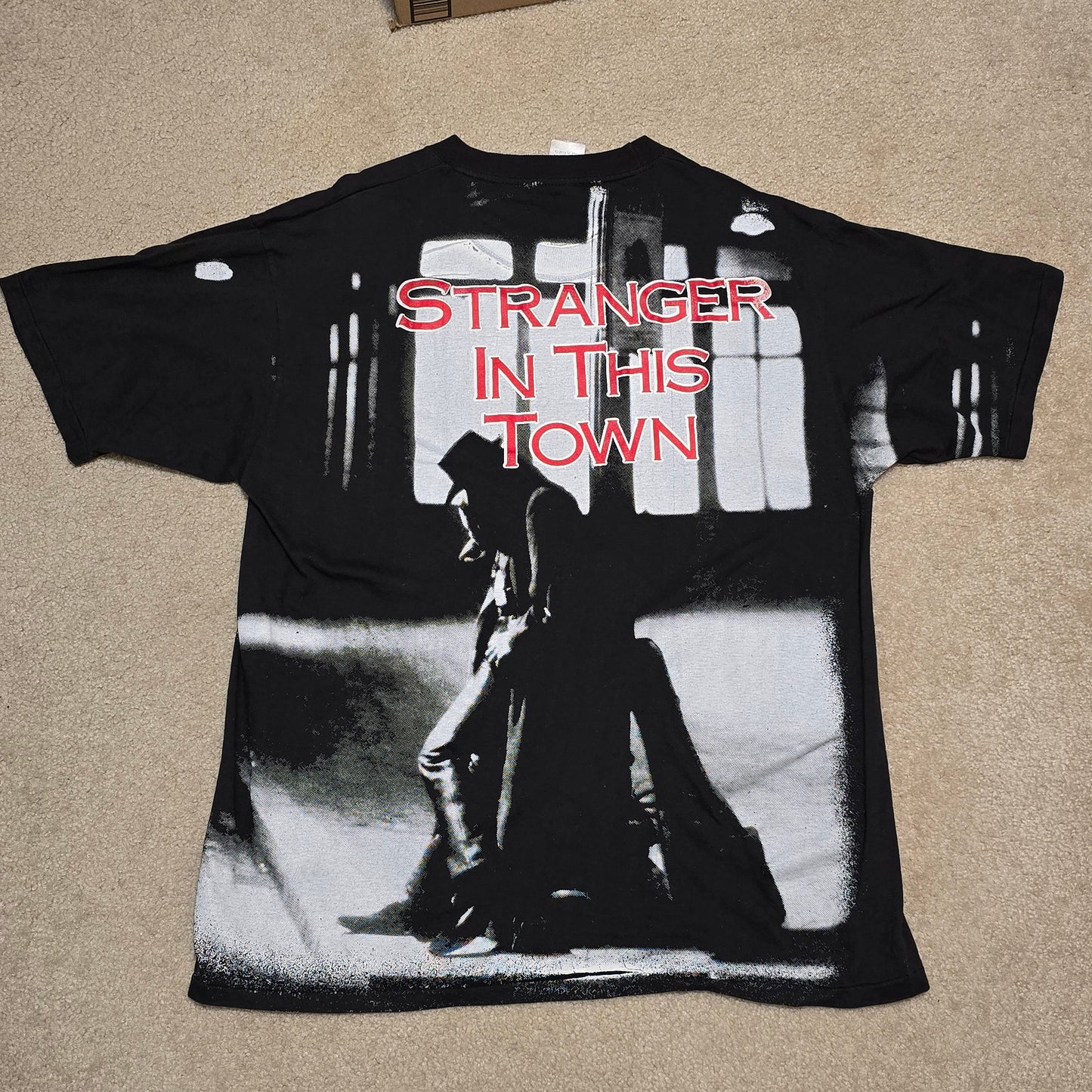 Vintage 1991 Richie Sambora Stranger in This Town T-Shirt Made in France XL