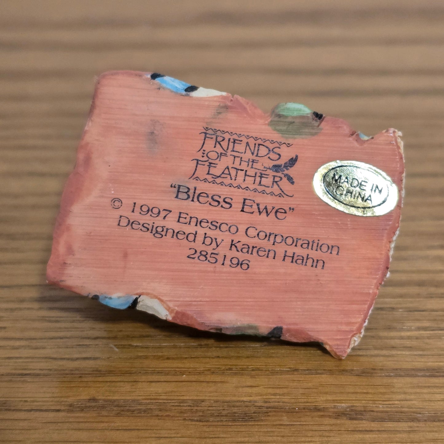 1997 Enesco Friends of the Feather “Bless Ewe” Figurine by Karen Hahn