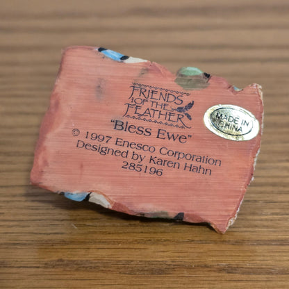 1997 Enesco Friends of the Feather “Bless Ewe” Figurine by Karen Hahn