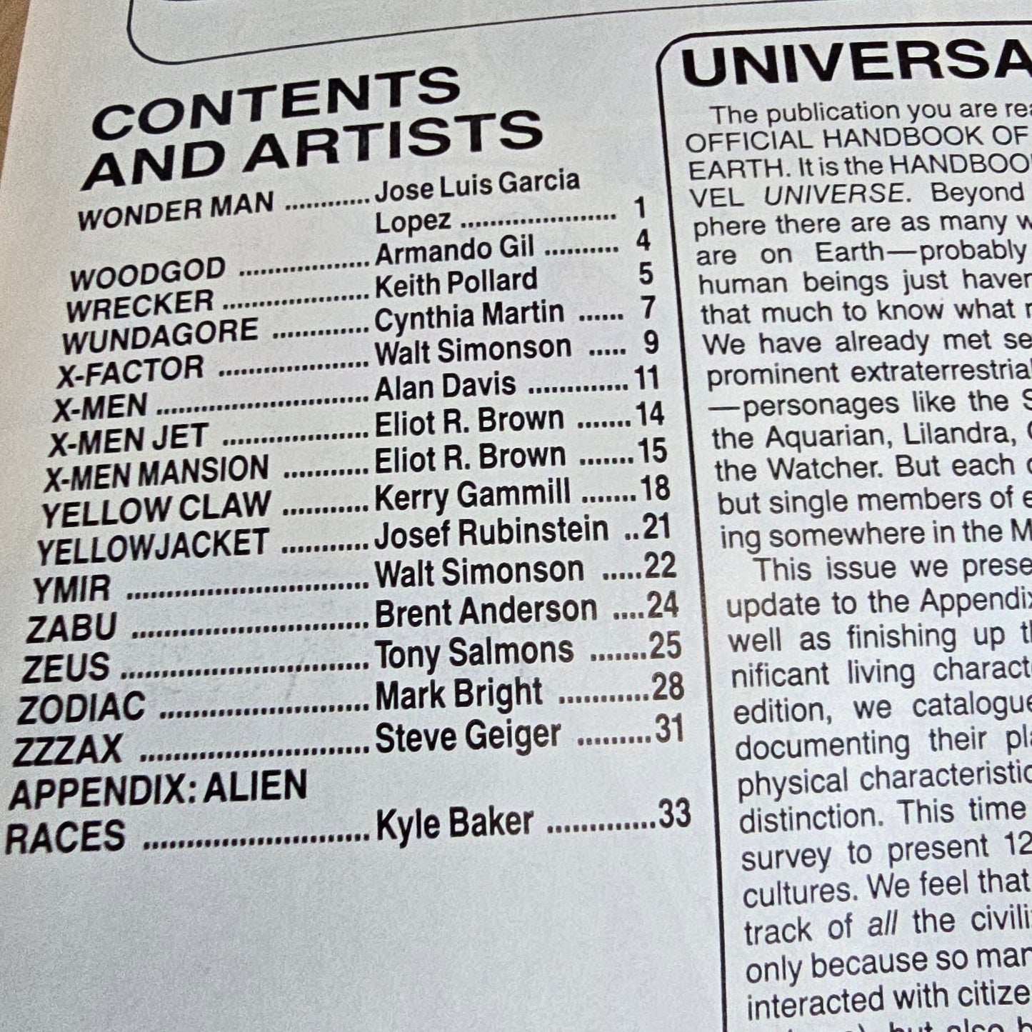 Official Handbook of the Marvel Universe Vol. 2 #15 (1987) Deluxe Edition | FN