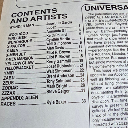 Official Handbook of the Marvel Universe Vol. 2 #15 (1987) Deluxe Edition | FN