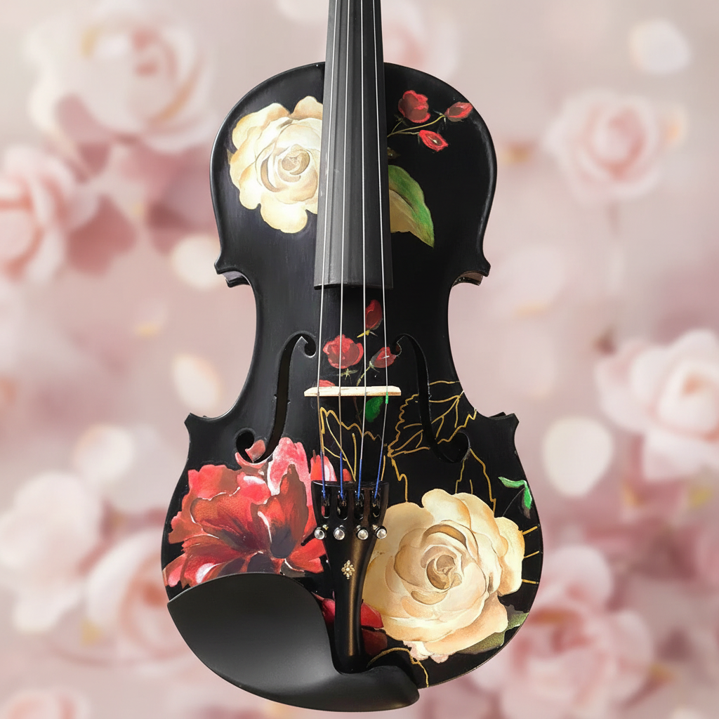 Rose Black Violin Outfit 1/2