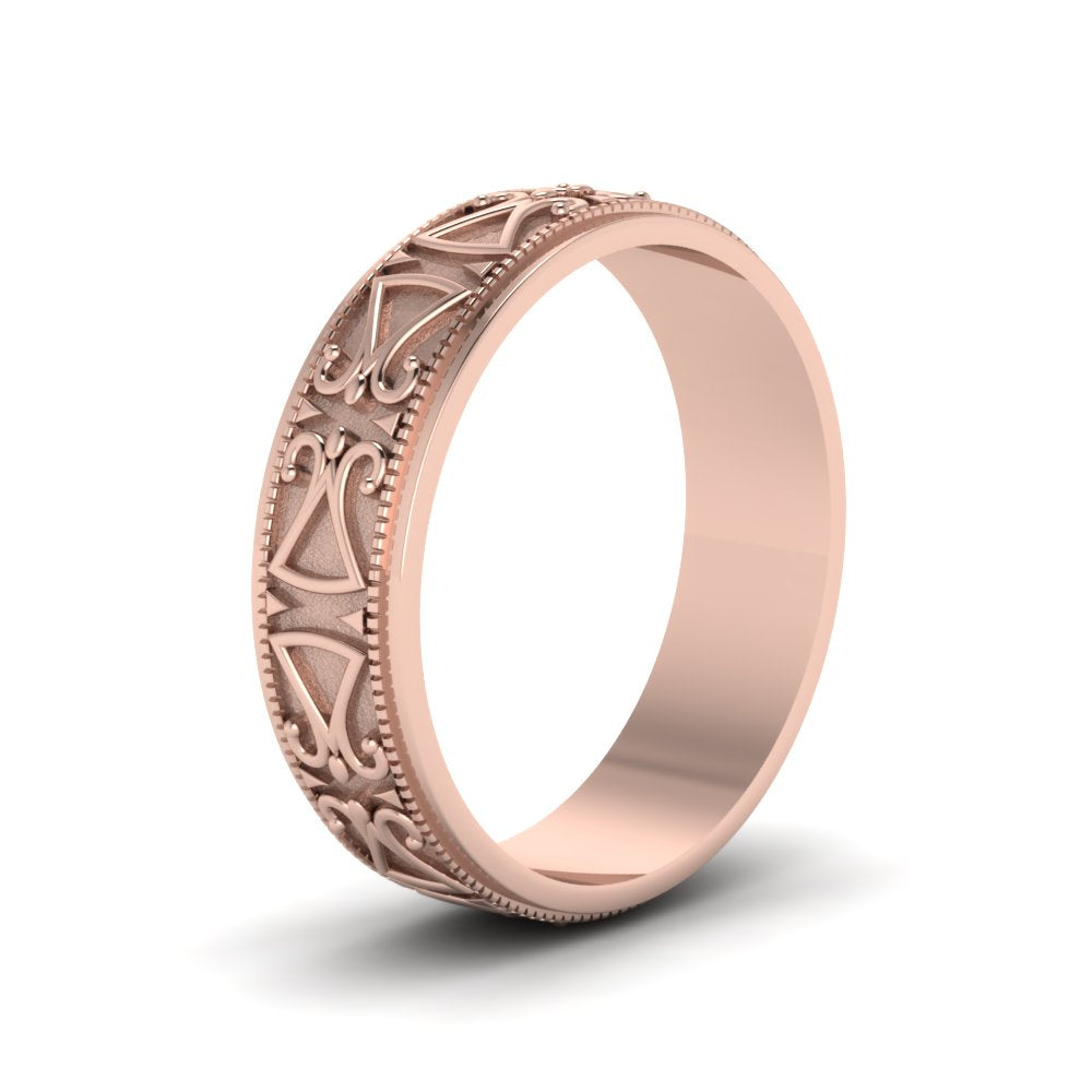 Antique Design Wedding Band