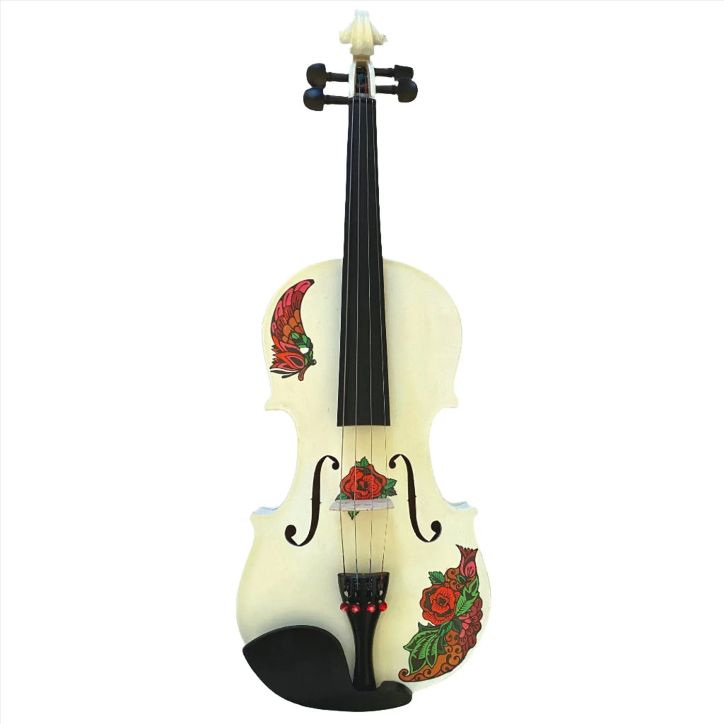 Rozanna's Butterfly Rose Tattoo White Violin Outfit