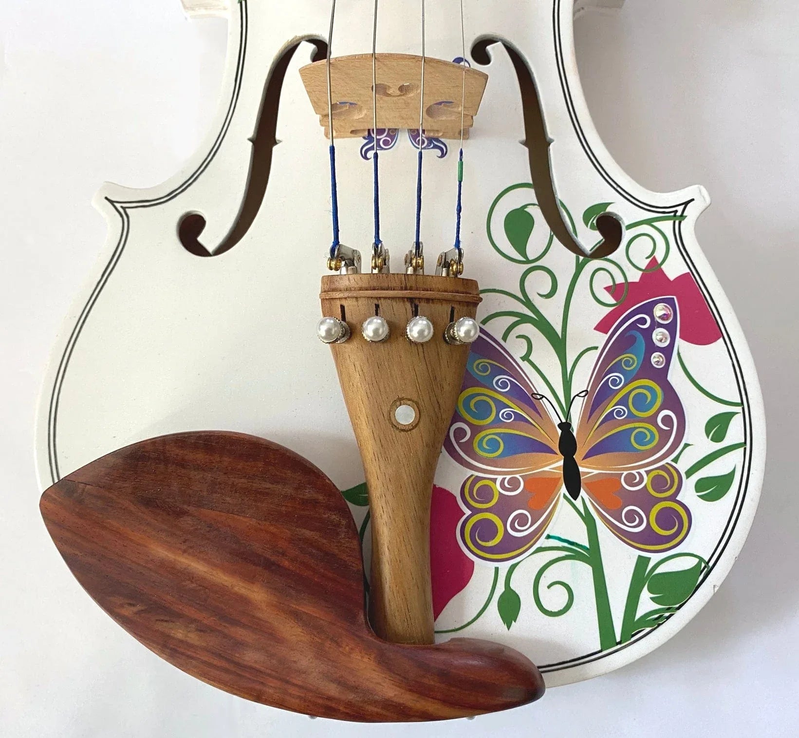 Butterfly White 1/4 Violin Outfit SUPER SAVINGS
