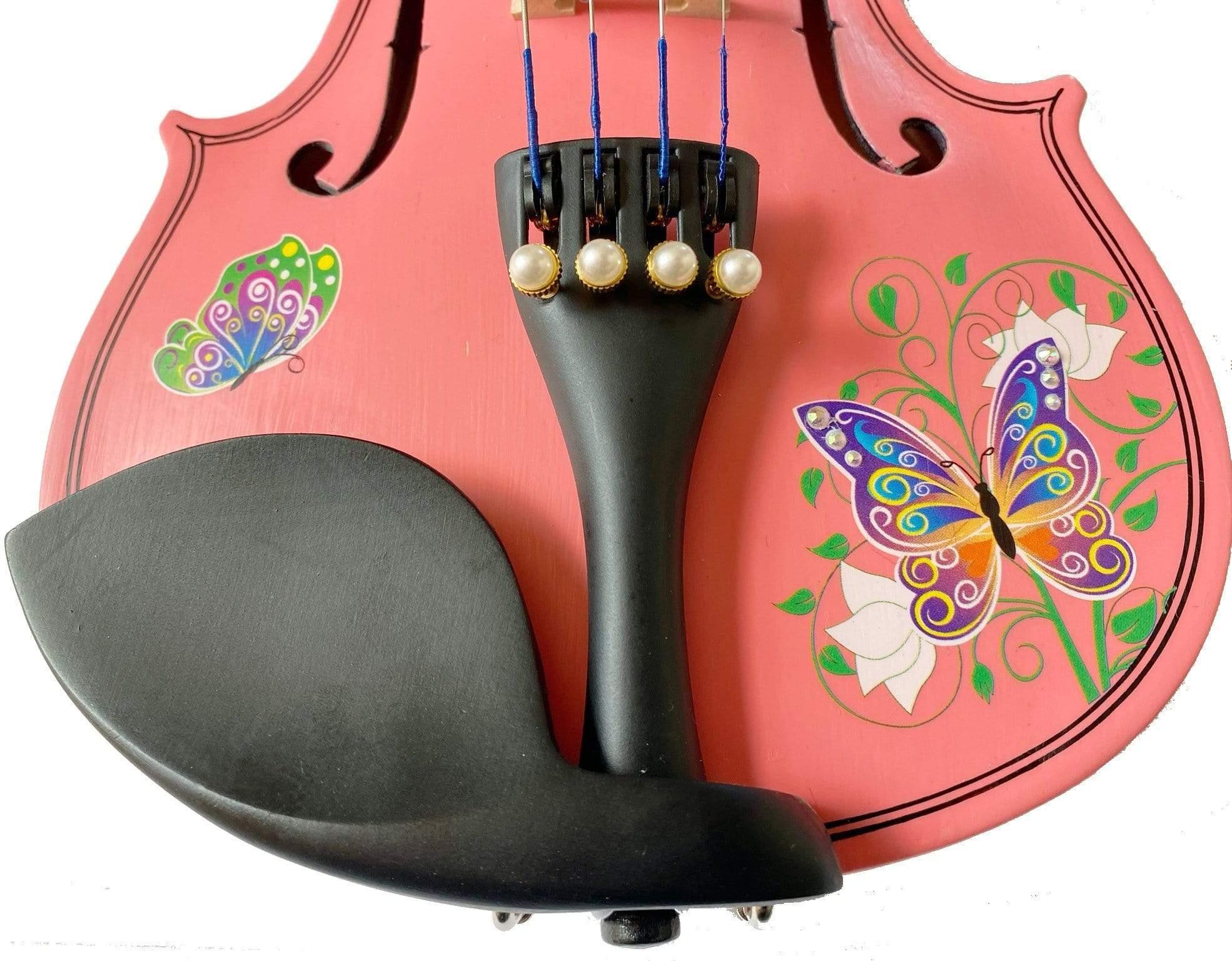 Rozanna's Violins Butterfly Dream II Pink Glitter Violin Outfit