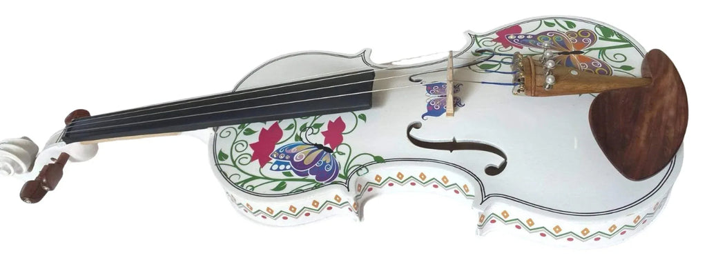 Rozanna's Butterfly Dream II White Bejeweled Violin Outfit
