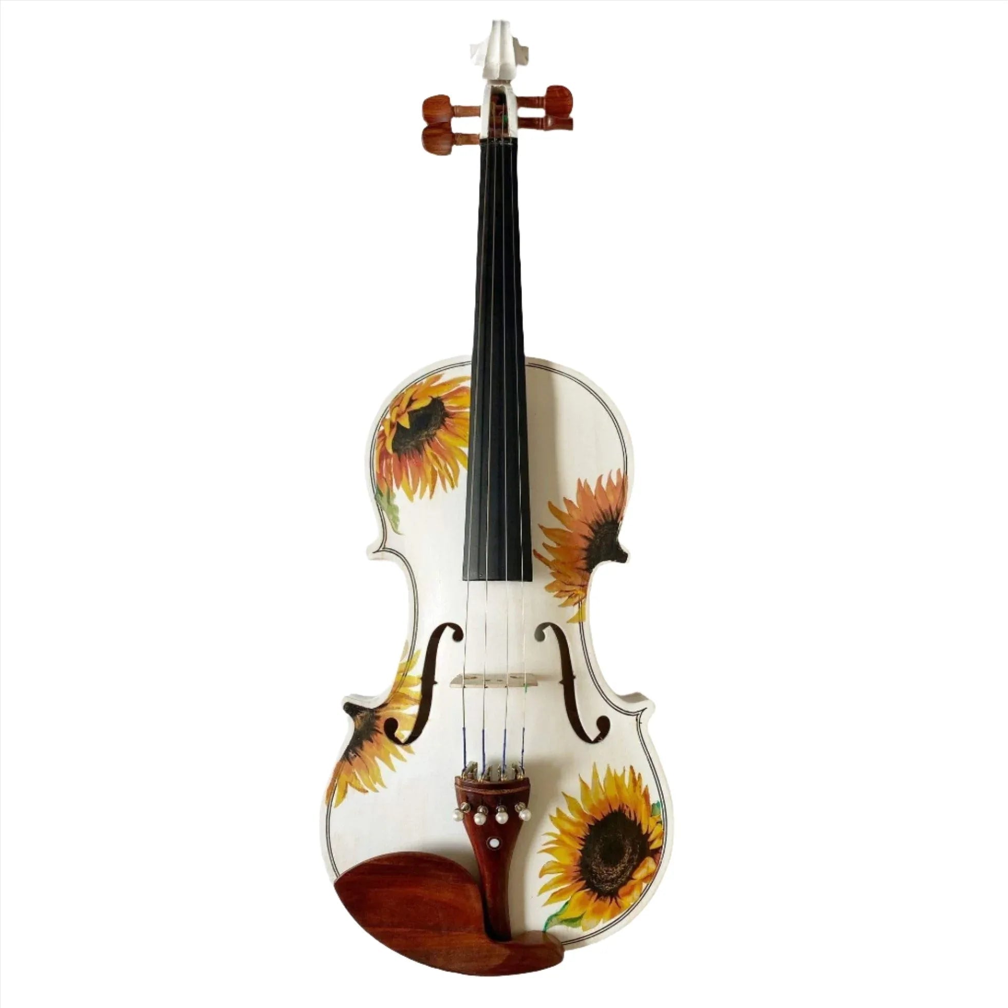Sunflower White Glitter Violin Outfit